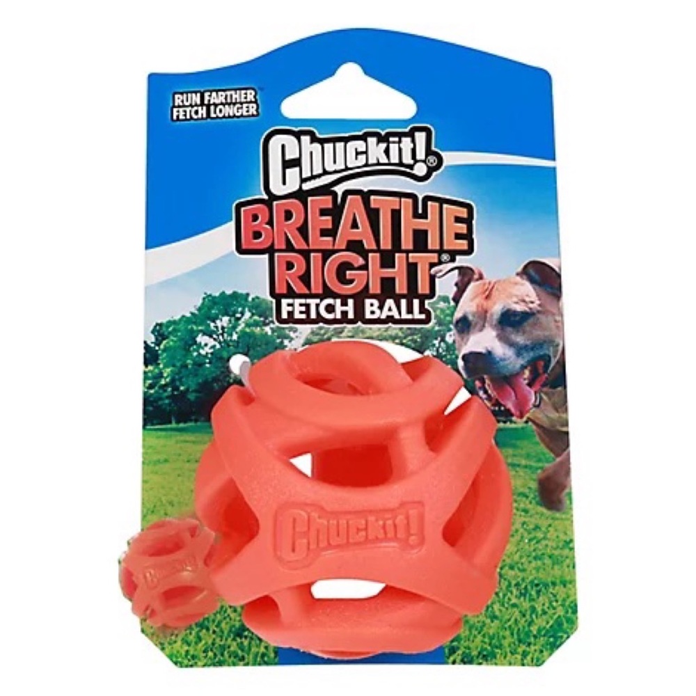 Chuckit! Breathe Right Fetch Ball Dog Toy - NWT - Size M.